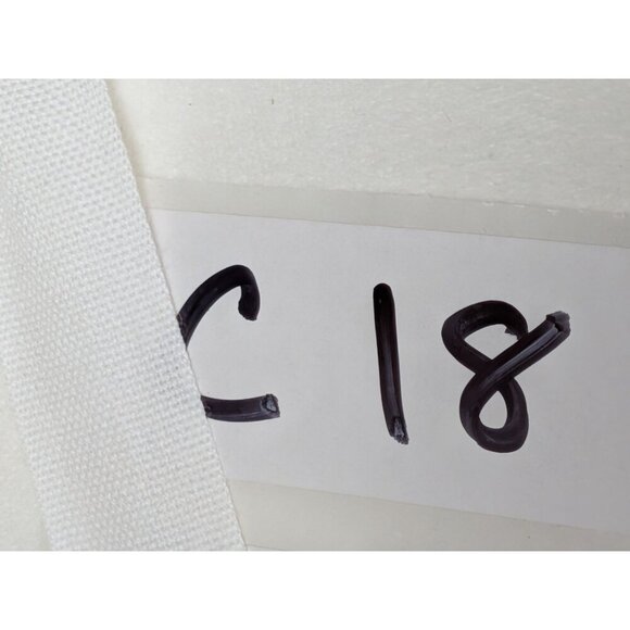 Quince Cotton Velvet Room Darkening Curtain Color White Size 48x84 -NEW- - Picture 6 of 6